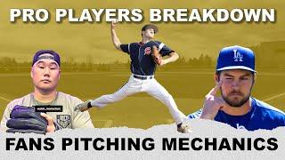 Trevor Bauer and Eric Sim Breakdown Fans Pitching Mechanics