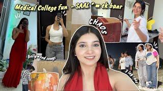 MBBS VLOG Unfiltered medical college fun - SAAL* M EK BAAR | College Fest ️|#mbbs #collegelife