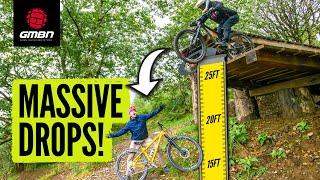 How To Ride HUGE Mountain Bike Drop-Offs!