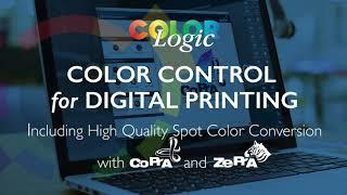 Color Control for Digital Printing Including Spot Color Conversion with ColorLogic CoPrA & ZePrA