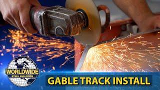 Steel Building Gable Track Installation - How To DIY Steel Building