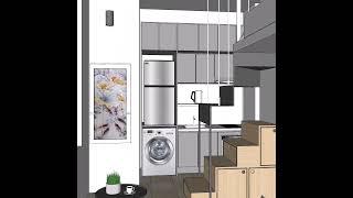 TRANSFORMING TINY APARTMENT 156sqft ( 14.5sqm ) #transformationforthebetter #smallspacestyle #home