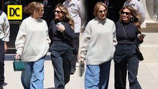 Jennifer Lopez sports casual with BFF Loren Ridinger in Paris after being accused of rude behaviour