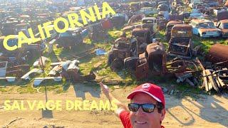 CALIFORNIA SALVAGE YARD TREASURES - OLD CARS, VINTAGE TRUCK CABS, CLASSIC AUTO PARTS!!!