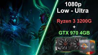 GTX 970 + Ryzen 3 3200G | Dota 2 Low-Ultra Settings