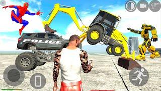 Police Officer Monster Truck JCB Pulsar Rs200 Bike Helicopter & Airplane Flying - Android Gameplay.