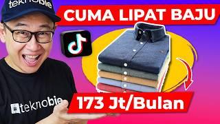 137 Jt sebulan Kerja sampingan Melipat baju di Tiktok tanpa modal