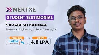 Emertxe Reviews: Sarabesh Placed at Lekha Wireless | Best Training Institute for Embedded Systems