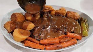 Homemade Beef Pot Roast with Gravy