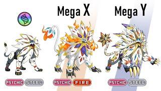 The Light Trio Mega & Gigantamax Evolve : Solgaleo Lunala Necrozma