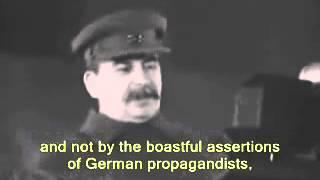 Stalin speech - November 7, 1941 [English subtitles]