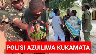 SHUHUDIA POLISI WA KIKE ALICHOFANYA BAADA YA MWANAJESHI KUKATAA KUKAMATWA. HII HATARIII!!!!!