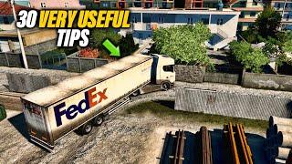 30 Top Tips that You Probably didn't Know in Euro Truck Simulator 2 | ETS2 Tips