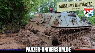 Ehemaliger Bundeswehr Bergepanzer 2 räumt den Schlamm nach dem Museums Militärtag 2024!