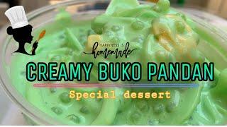 HOMEMADE CREAMY BUKO PANDAN SALAD