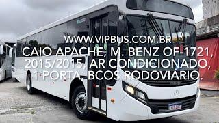 Caio Apache, M. Benz, 2015/2015, ar condicionado, 1 porta com bancada rodoviária. Vip Bus