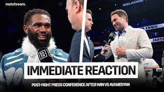 Jaron Ennis & Eddie Hearn React To Win Vs David Avanesyan | Post Fight Presser