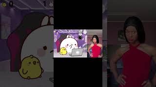 Molang and Piu Piu think they're Miss Universe 