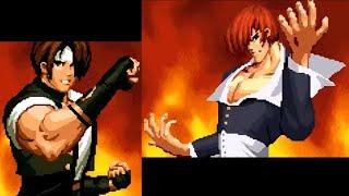 KYO VS IORI  SECRET FIGHT KOF 97 ENGLISH ( THE KING OF FIGHTERS ) TEAM JAPAN HIDDEN ENDING