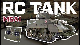 RC Tank 1:16 USA M5A1 STUART TANK MODEL G2080