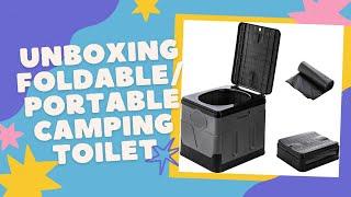 Unboxing Foldable/Portable Camping Toilet