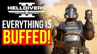 Helldivers 2 Have BUFFED EVERYTHING! 100+ Weapon and Stratagem Changes!