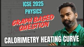 graph based questions, calorimetry, icse physics 2025, heating curve and cooling curve