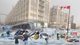 CHAOS in Canada! CARS Floating, HOMES Destroyed, Toronto's Union Station flooding, ontario flooding