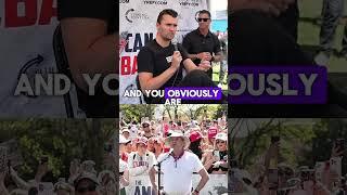 old man goes TOO FAR  #charliekirk #funny #debate #interview #heat #heateddiscussion #usa