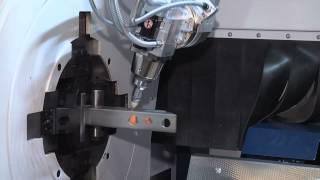 TRUMPF Laser-Rohrschneiden: TruLaser Tube 7000 - Schwenkbarer Laser-Schneidkopf für Schrägschnitte