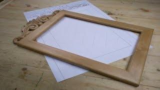 How to make a carved frame for a photo, wood carving