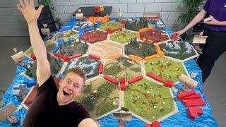 Let's play the world's BIGGEST game of Catan!!