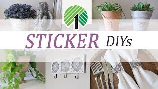 SPRING DIYs using DOLLAR TREE STICKERS