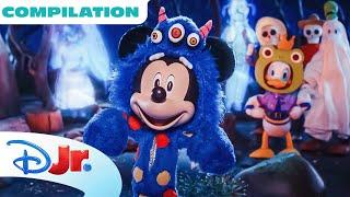 Every Mickey Mouse Halloween Spooky Stories  | Compilation | @disneyjr