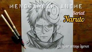 Gambar anime karakter gambar anime simple cara melukis anime serial Naruto {Yulpamin85 channel art}