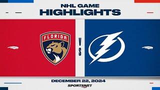 NHL Highlights | Panthers vs. Lightning - December 22, 2024