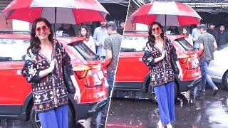 Raashii Khanna Stepping Out From Monochrome Studios Post Shoot