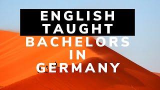 #English #taught #bachelors programs in #Germany