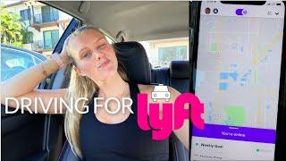 DAY IN THE LIFE AS A LYFT DRIVER || grwm, workout, & how does lyft work??