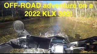 2021 Fall Foliage Dual Sport Ride on a Kawasaki KLX 300