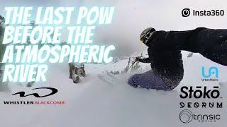 The Last Powder Run at Whistler Before the Atmospheric River Stormed In