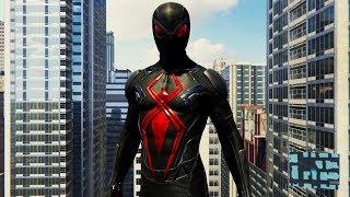 Spider-Man PS4 - Dark Suit Free Roam Gameplay