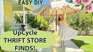 Shop Goodwill for Outdoor Garden Entertaining - Thrift With Me for Decor- Outdoor Patio Decorating