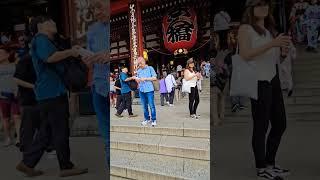 The oldest temple in Tokyo , Senso-Ji. #japan #travelling #travel #temple #tokyo #viralvideo #shorts