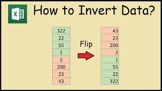 How to Invert Data in Excel