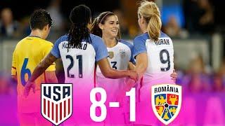 USA 8 x 1 Romania▫️International Women’s Friendly▫️Extended Goals & Highlights!