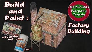 Tutorial:How to paint a 3D printed Factory Building/PaintingGuide / Bemalung Fabrikhalle/WW2/Diorama