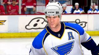 NHL 09 Gameplay Detroit Red Wings vs St. Louis Blues