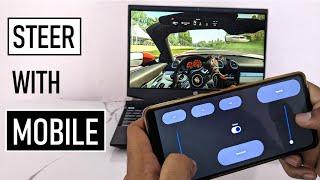 Smartphone as steering wheel | Assetto Corsa setup | DIY tutorial