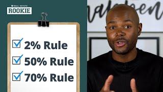 3 Rules Every Real Estate Investor Knows (2% Rule, 50% Rule, 70% Rule)